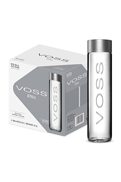 voss زجاجات مياه معدنية ارتوازية ١٢ × ٨٠٠ مل