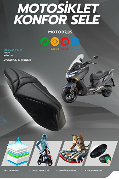 Motobros Κάλυμμα σέλας μοτοσικλέτας Kymco X-town 250i Comfort Κάλυμμα καθίσμα...