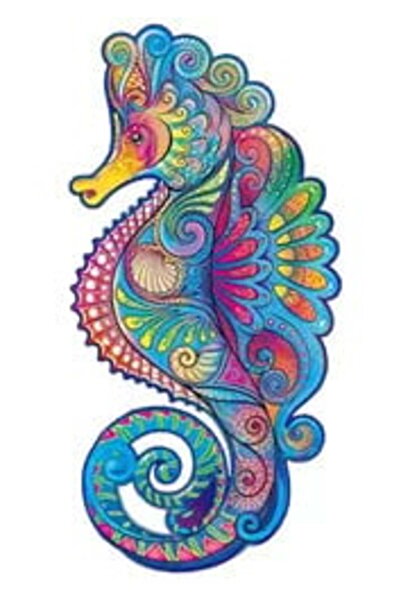 OEM Ξύλινο παζλ 100 τεμαχίων σε σχήμα ιππόκαμπου