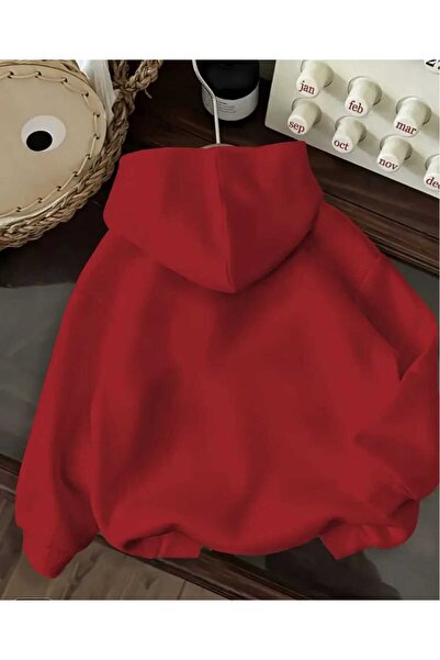 ORVIO Group Women's Floral Patterned Butterfly Printed Hoodie