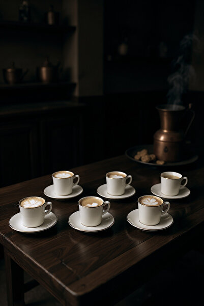 Bambum Melsa 6-Person Coffee Cup Set Gold