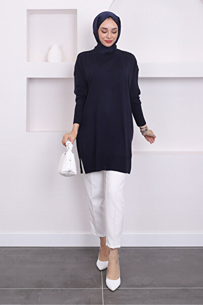 Get Crazy Bisiklet Yaka Salaş Triko Tunik