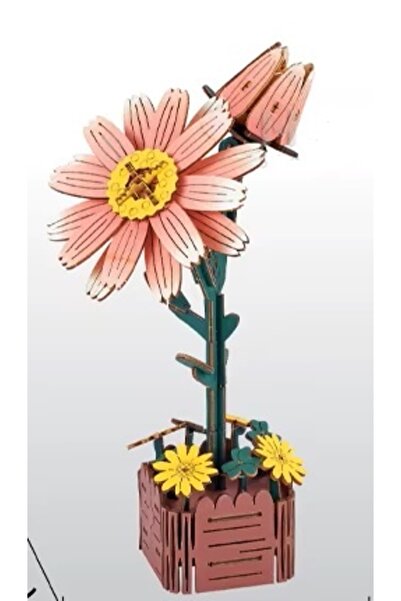OEM 3D Wooden Puzzle 99 Pieces - Daisies in Pot