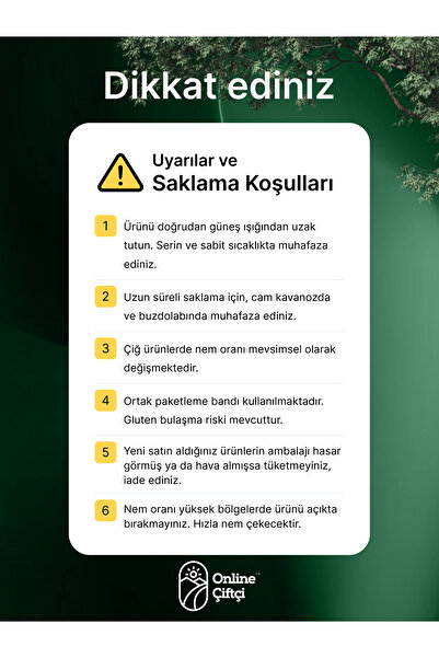 OnlineÇiftçi Pirinç Antep Fıstığı 100Gr ve Toz Antep Fıstığı 100Gr İkili Set