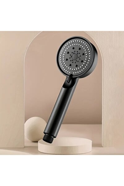 AYB 5 Kademeli Duş Başlığı Siyah