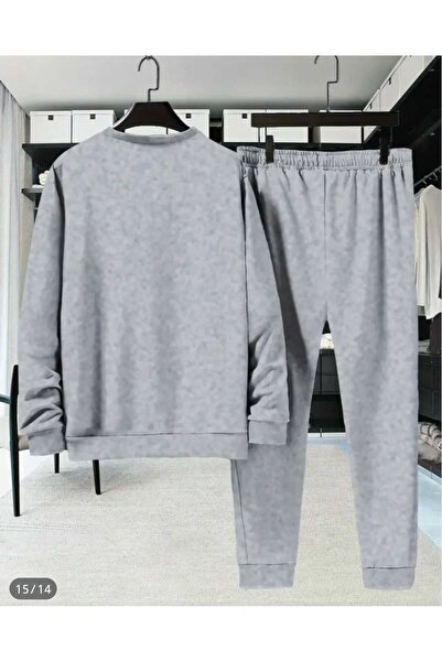 ORVIO Group Men's Ripped Effect Teddy Bear Printed Sweat Suit