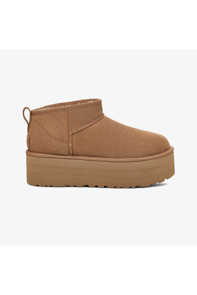 UGG Κλασικά Γυναικεία Μποτάκια Πλατφόρμας Ultra Mini σε Ταμπά Χρώμα