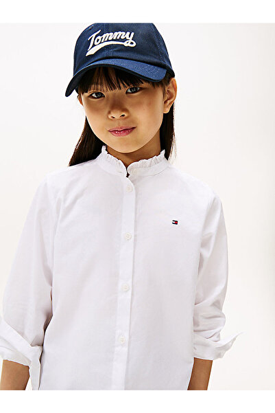 Tommy Hilfiger Girl's Ruffle Collar Blouse