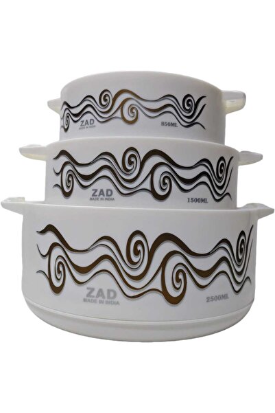 ZAD Hot Pot Set 3 Pcs 850ML, 1500ML, 2500ML