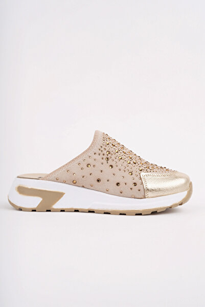 Madam Tarz Ljn-156 Stone Patent Leather Slippers