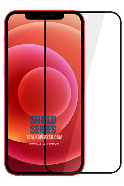 Evax [Shield] iPhone 12 ile Uyumlu 6D Tam Kaplayan 9H Temperli ESD Anti-Stati...