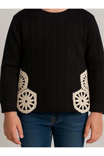 Zekids Блуза с бродерирани мотиви за момичета