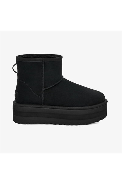 UGG Klasyczne mini platformowe czarne botki damskie