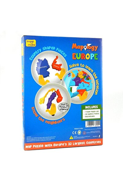 Imagimake Puzzle Educativ din Spuma EVA - Harta Europei