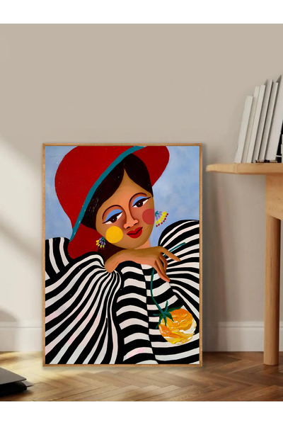 Tuba Decor Tablo dintr-o singură bucată cu rame din lemn pentru sufragerie, sufragerie, bucătărie