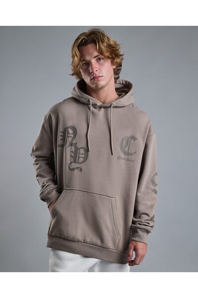 R&B هودي مطبوع بأكمام طويلة