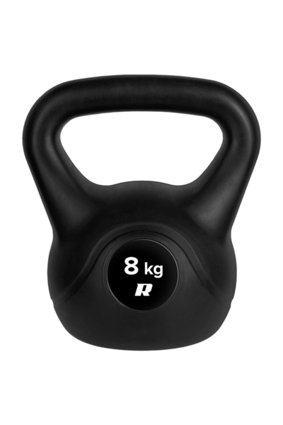 Rebel Kettlebell activ, 8 kg, PVC, dimensiuni compacte