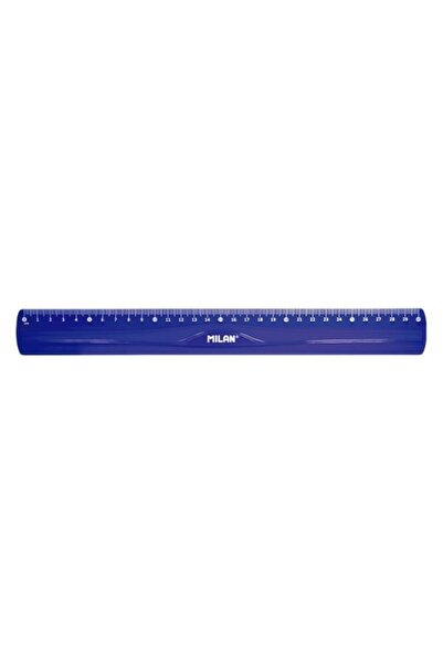 Milan Riglă flexibilă, culoare albastră, material plastic, dimensiune 30 cm