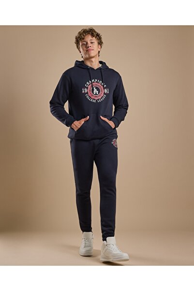 R&B Printed Joggers with Drawstring Waist