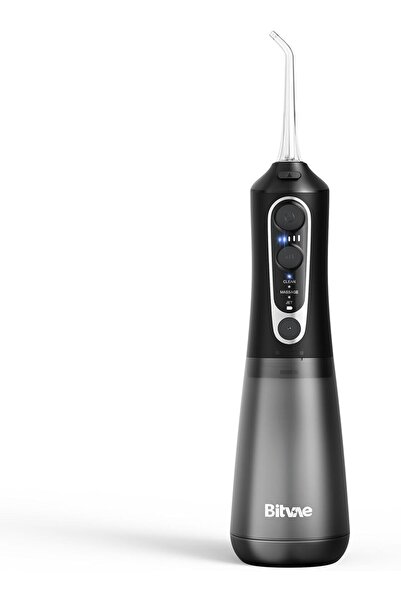 Bitvae C6 Cordless Water Flosser for Teeth & Gums – 5 Modes, 6 Tips, USB Rechargeable, Black