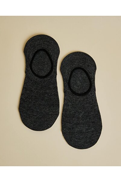 R&B جوارب رمادية نسائية سادة غير ظاهرة، عبوة من 3 قطع