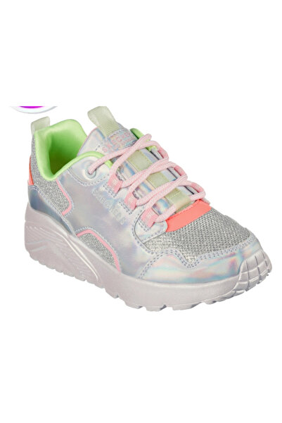 SKECHERS Kids Metallic Pops Sneakers - EU 35.5 - Lightweight Comfort with Memory Foam - Multicolor