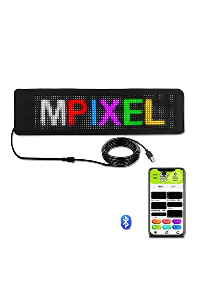 Generic Flexible LED Car Screen Display - APP Control - Multi-Language
