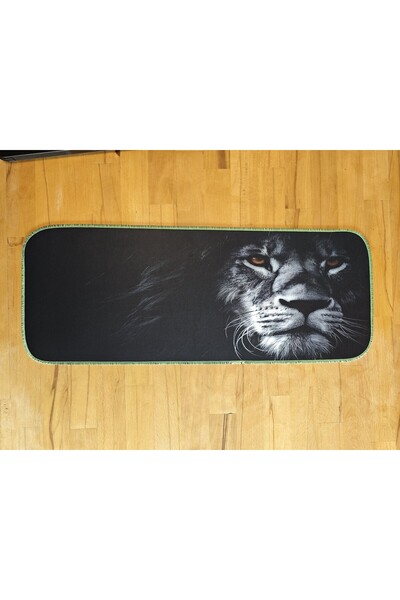 sgeteknoloji SGE TECHNOLOGY 70X30 CM ΦΩΣΦΟΡΟΦΙΚΟΣ ΕΠΙΚΑΛΥΨΤΗΣ ΜΕ ΘΕΜΑ ΛΙΟΝΤΑΡΙΑ ΑΝΤΙΟΛΙΣΘΗΤΙΚΗ ΒΑΣΗ SPEED SURFACE GAMING MOUSE PAD GA