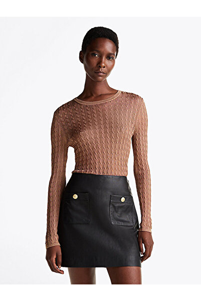 Tommy Hilfiger Women's Rayon Cable C-Nk Sweater