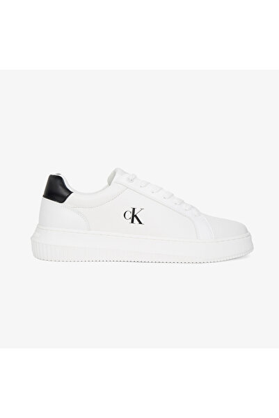 Calvin Klein Kadın Beyaz Ck Logolu Sneaker