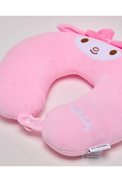 R&B Pink Women's Appliqued Neck Pillow