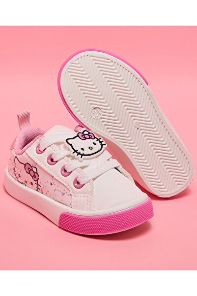 R&B White Girl's Hello Kitty Low Top Sneakers