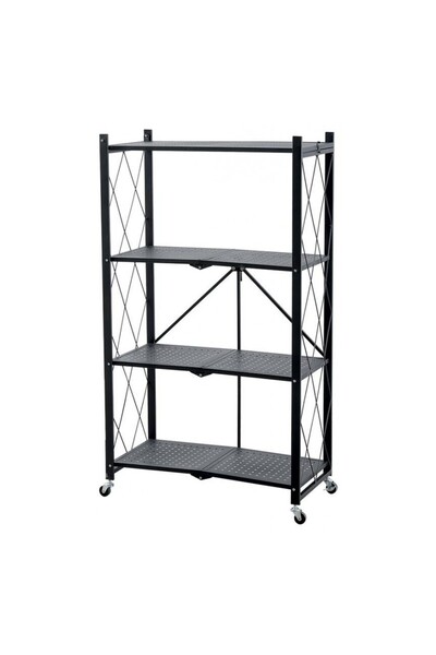 JollyMag Úložná polica, MagicHome, kovová, skladacia, na kolieskach, 4 police...