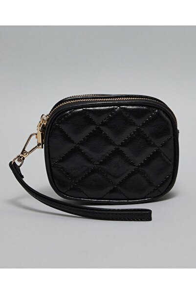R&B Black Women's Quilted Coin Purse