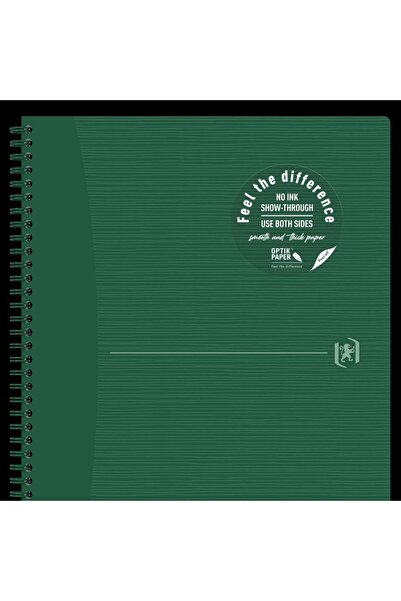 Oxford Notebook Origins, A4+, 70 Sheets, Optik Paper 90g/m², Personal Info, Grid Format, Color Green