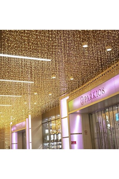 JollyMag Prepojiteľná vianočná inštalácia, modrá opona, 8 m x 1 m, 380 LED di...