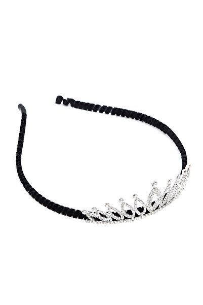 R&B Black Women's Embellished Crown Headband