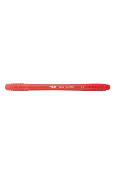 Milan Fineliner Pen, Color Red, Material Plastic, 0.4 mm Tip, Red Ink