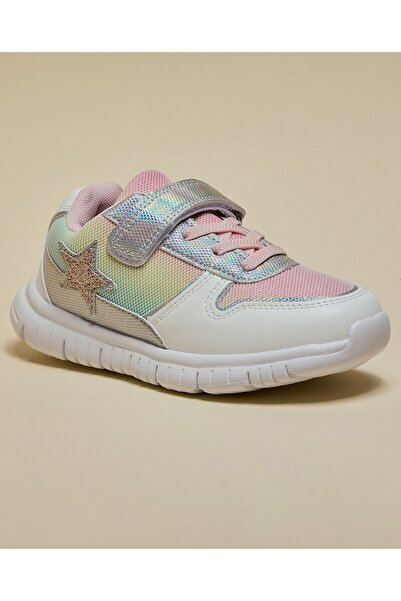 R&B Multi GIrl Color Block Velcro Shoes