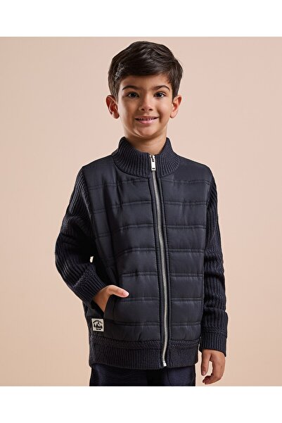 R&B سترة مبطنة بسحاب للإغلاق