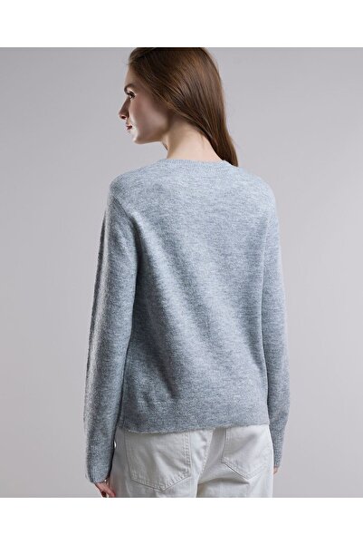 R&B Embellished Sweater with Crew Neck and Long Sleeves