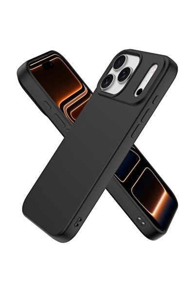 Joyshell Husa protectie compatibila cu iPhone 17 Pro Max din silicon, Negru