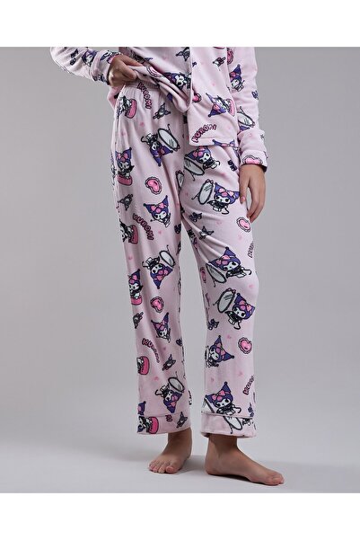 R&B Pink Girl Kuromi Print Pyjama Set