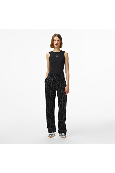 Calvin Klein Emblem Jacquard Kadın Siyah Eşofman Altı