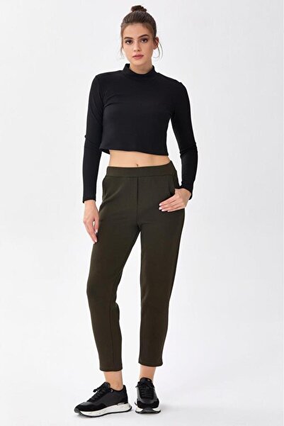 İKİLER Beli Lastikli Cepli Pantolon 256-2115