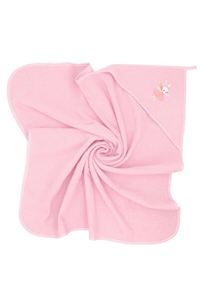 Qmini Prosop cu gluga, Qmini, Din bumbac, 80x80 cm, Pink