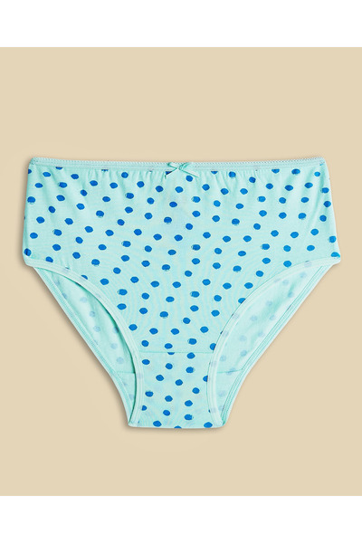 R&B Blue Women's 5 Pack Printed Bikini Briefs