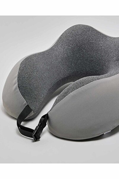 R&B Grey Women's Color Block Neck Pillow
