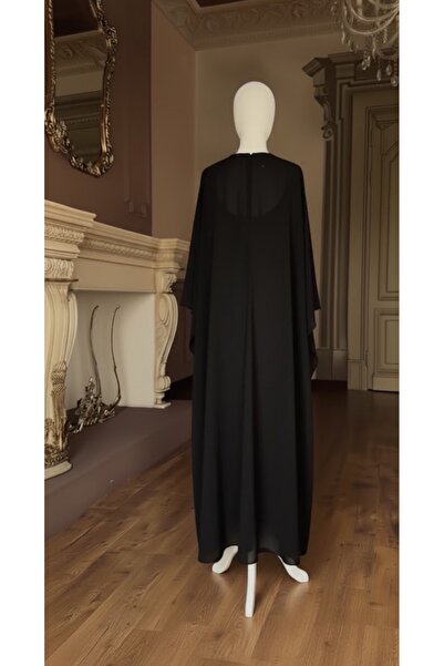 MERİT FASHION Önü Kısa Arkası Uzun Şifon Abiye Pelerin