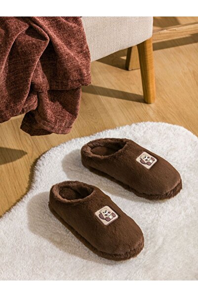 LC Waikiki Γυναικείες βελούδινες παντόφλες σπιτιού LCW STEPS